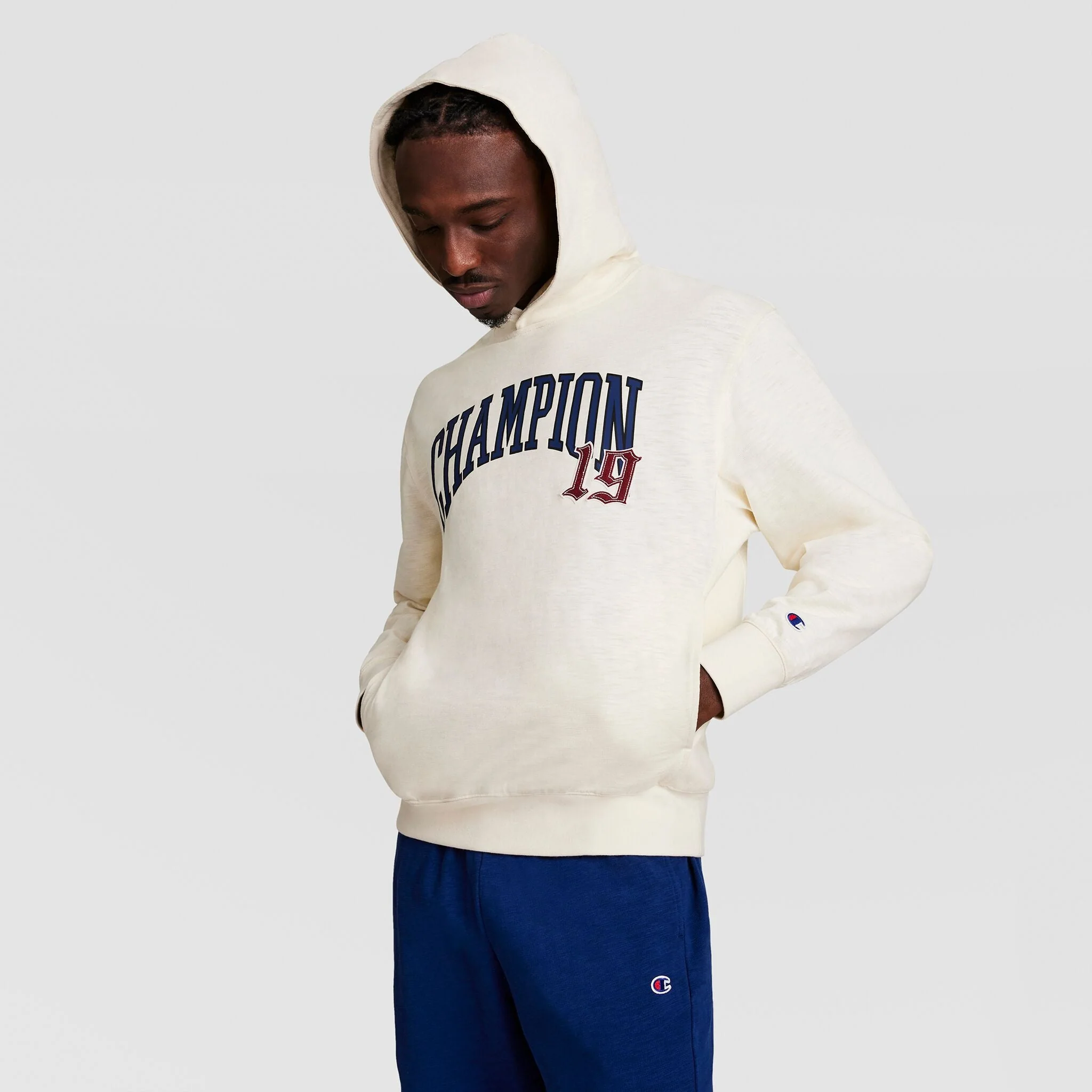 Modern Retro Washed Hoodie, C Logo