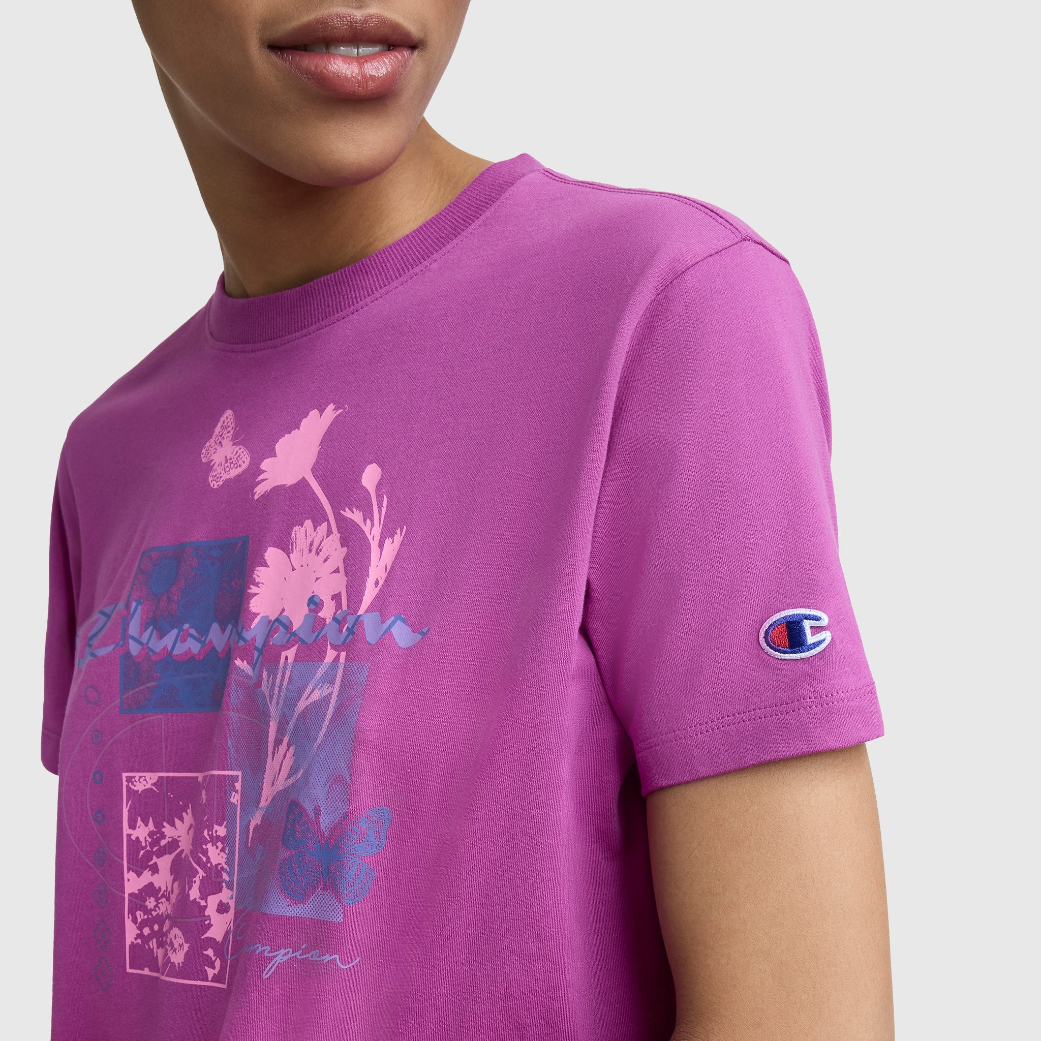 4998-butterfly-collage-graphic-t-shirt-c-logo-3.jpg Butterfly Collage Graphic T-Shirt, C Logo