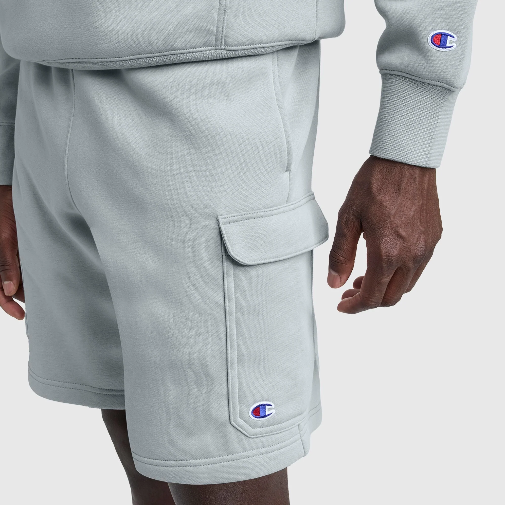 5326-8-fleece-cargo-short-c-logo-3.webp 8" Fleece Cargo Short, C Logo