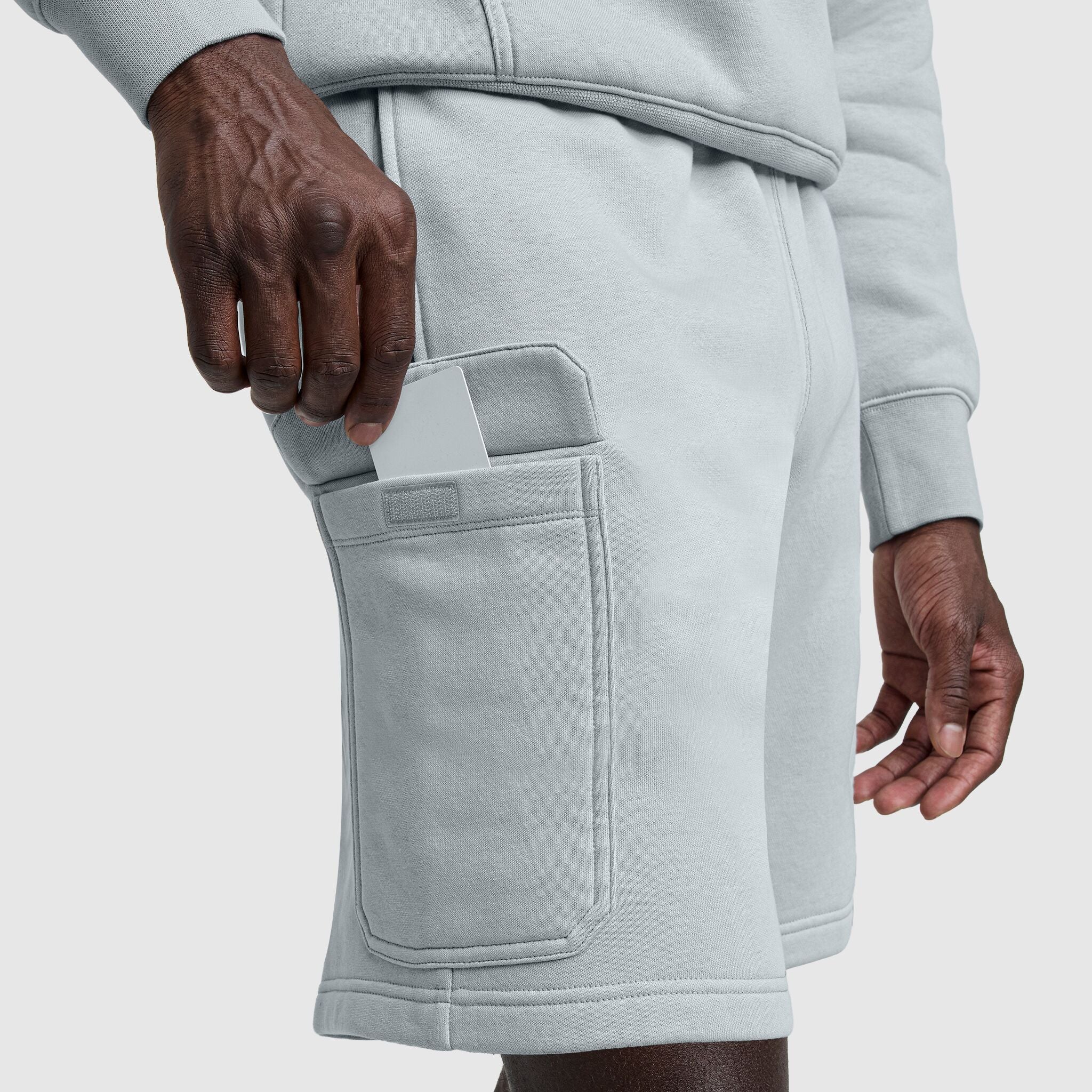5326-8-fleece-cargo-short-c-logo-4.jpg 8" Fleece Cargo Short, C Logo