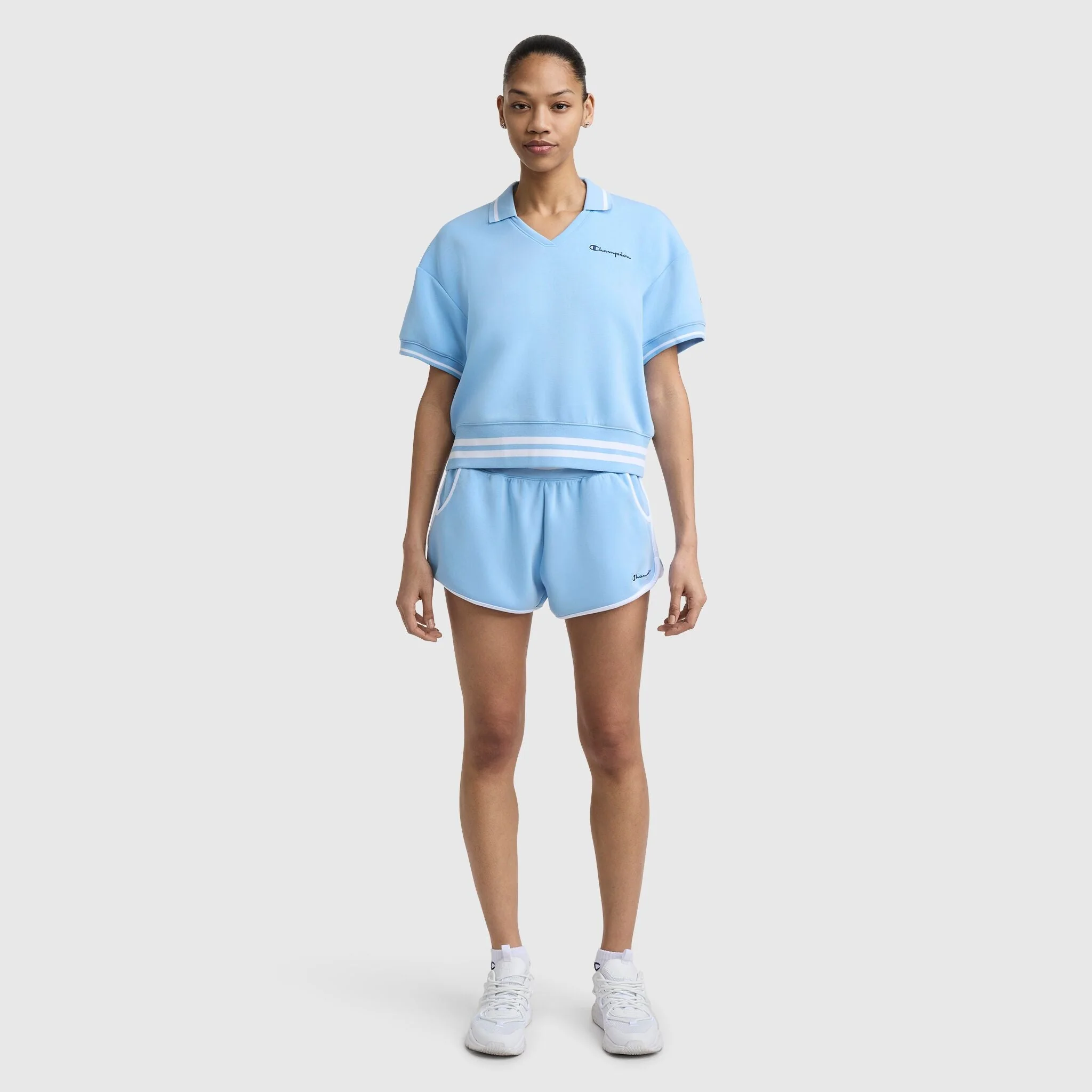 3" Tennis Court Short, Embroidered Script Logo