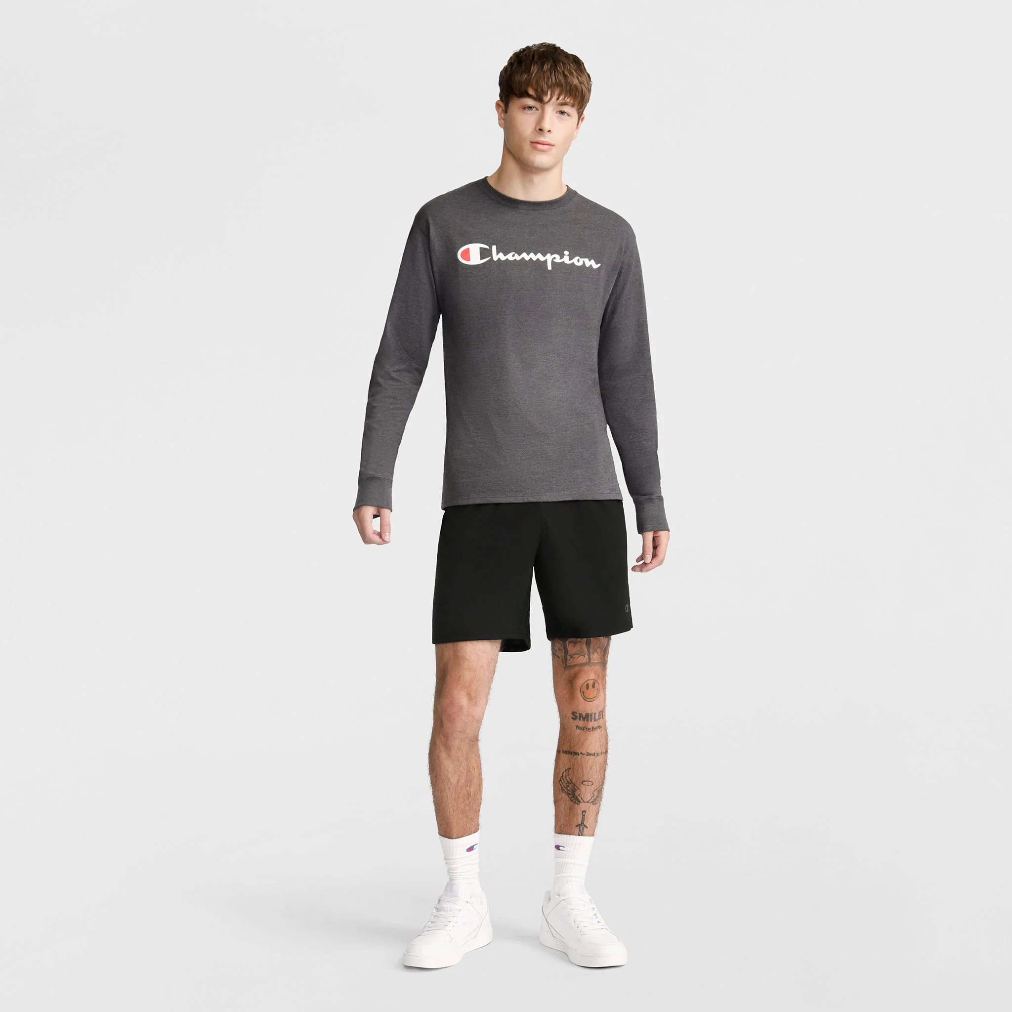 Classic Graphic Long-Sleeve T-Shirt, Script Logo
