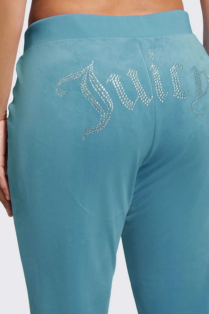 Plus-Size OG Big Bling Velour Track Pants
