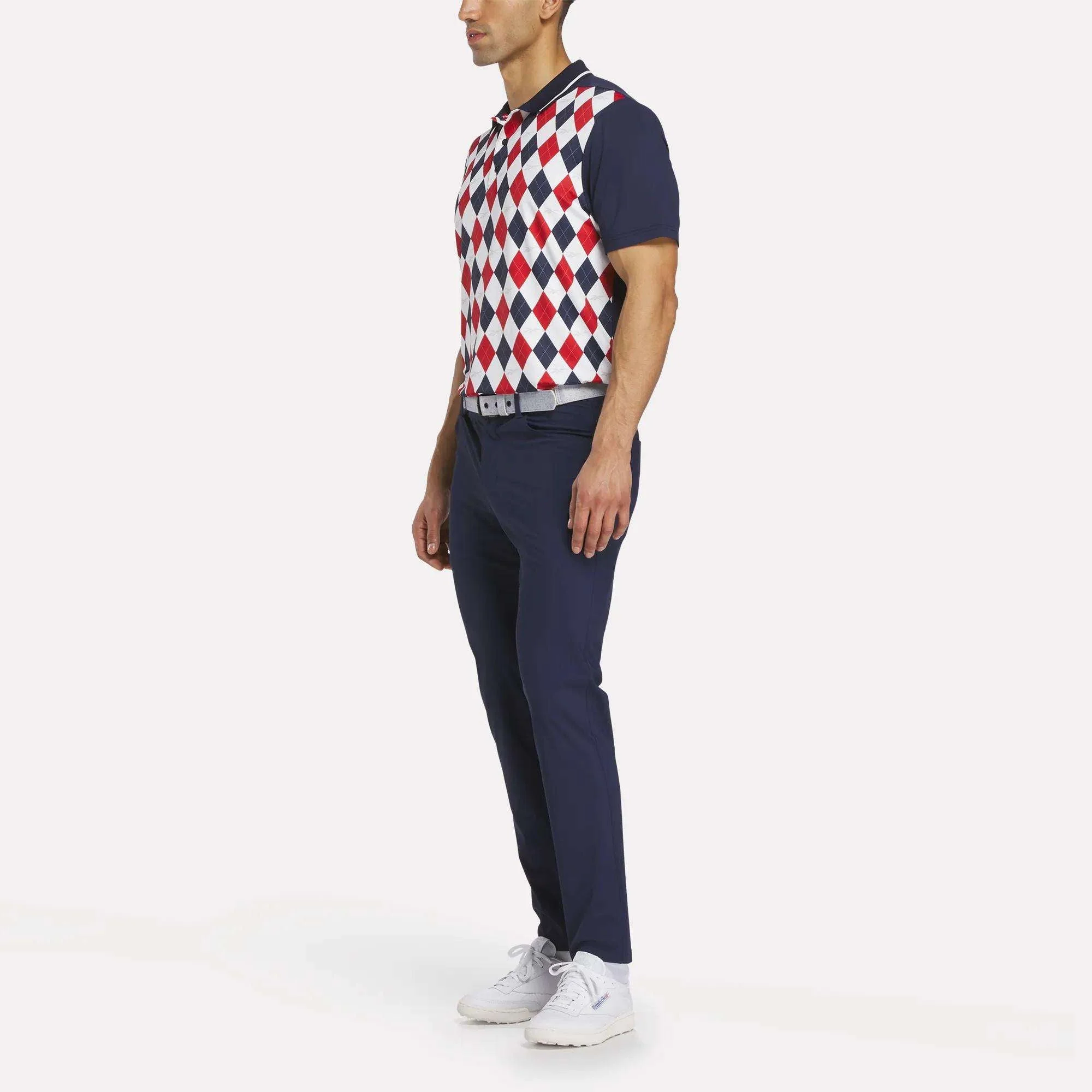 Men's Vector Argyle Print Polo