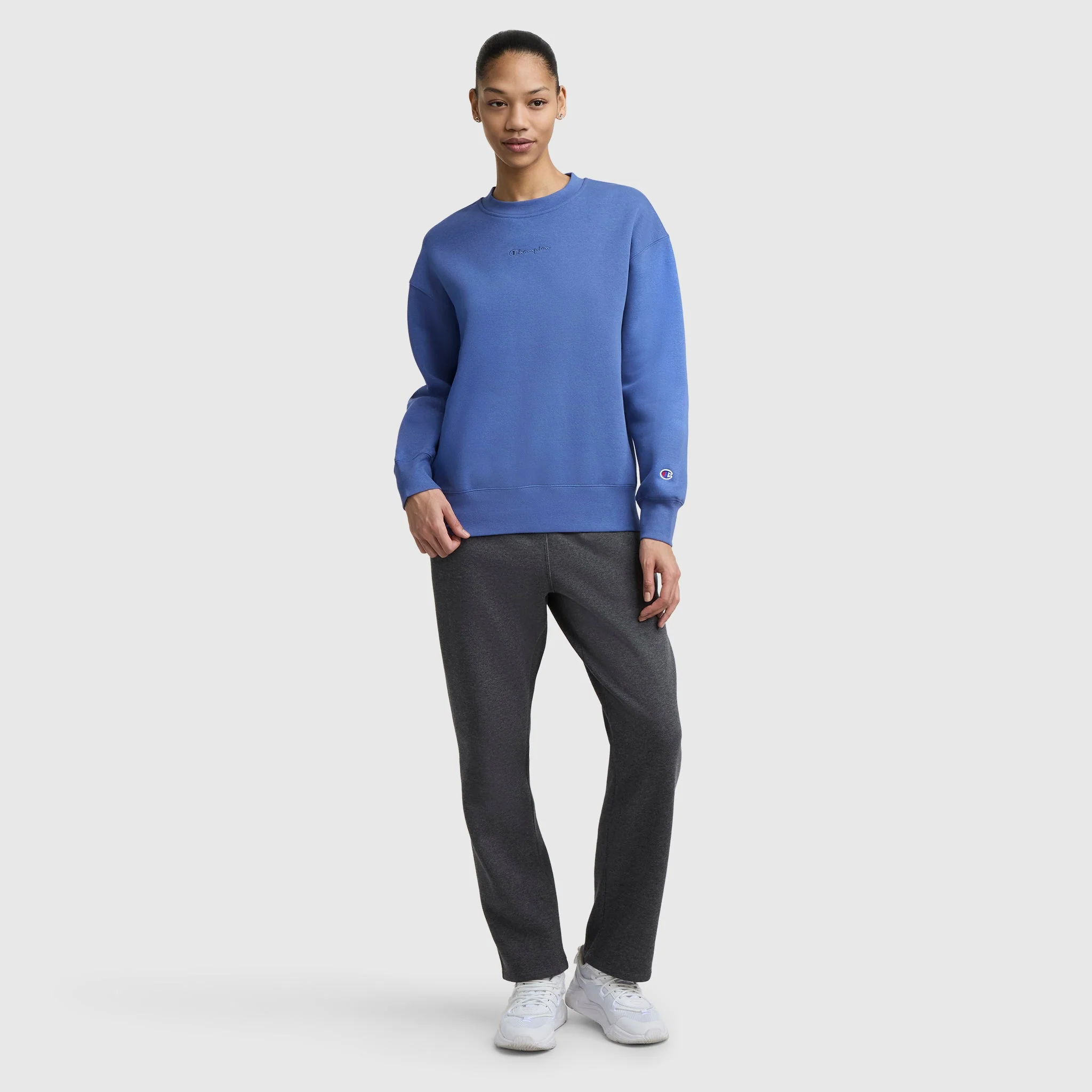 Powerblend Crewneck Sweatshirt, Embroidered Script Logo