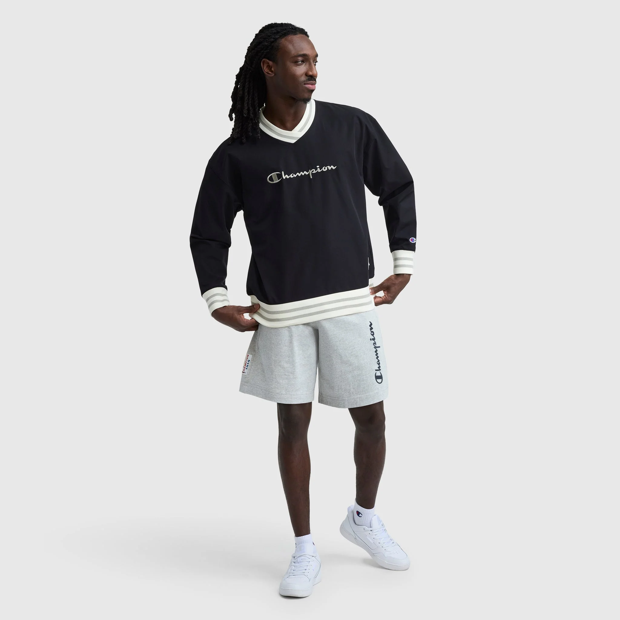 Gridiron V-Neck Pullover, C Logo