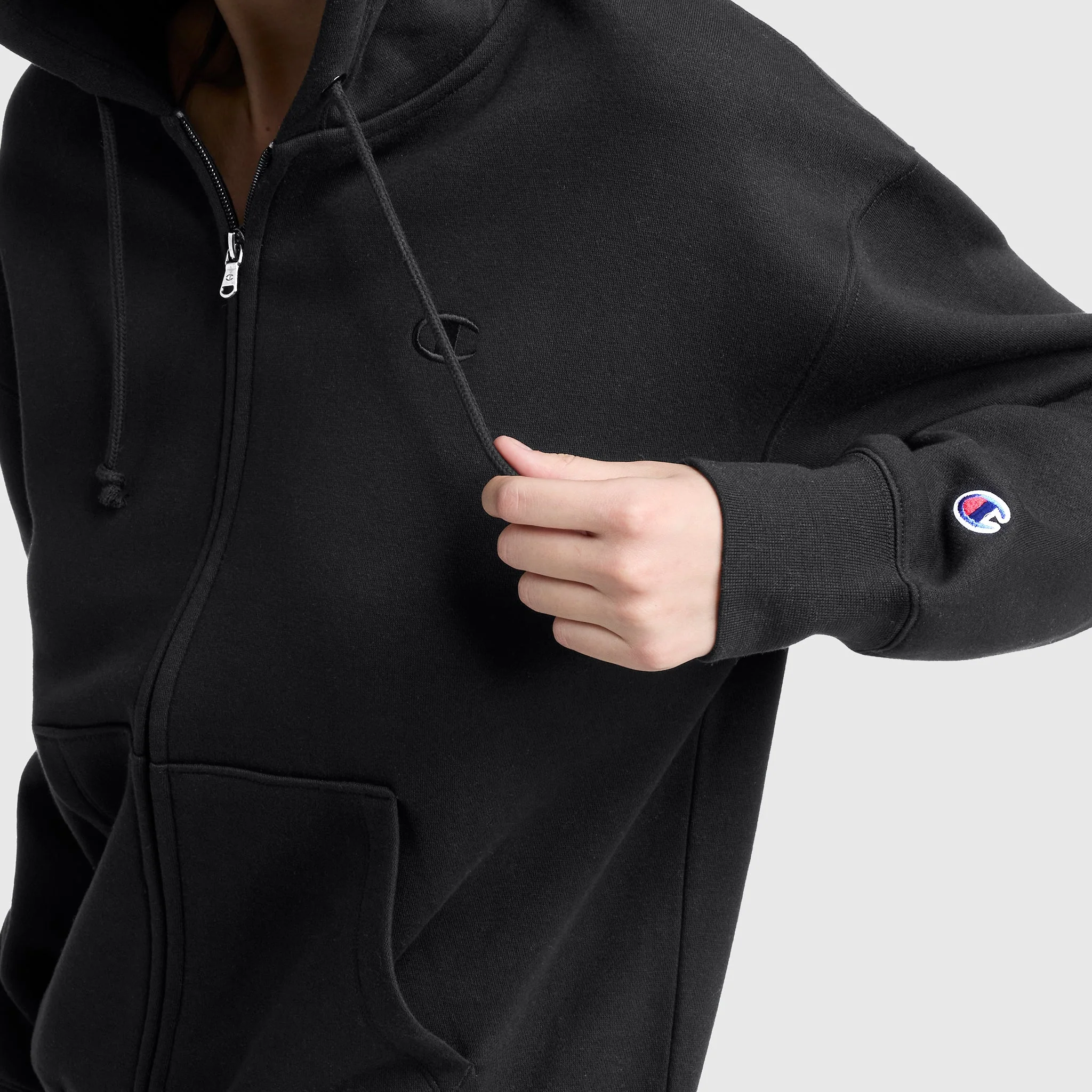 Powerblend Fleece Zip-Up Hoodie, C Logo