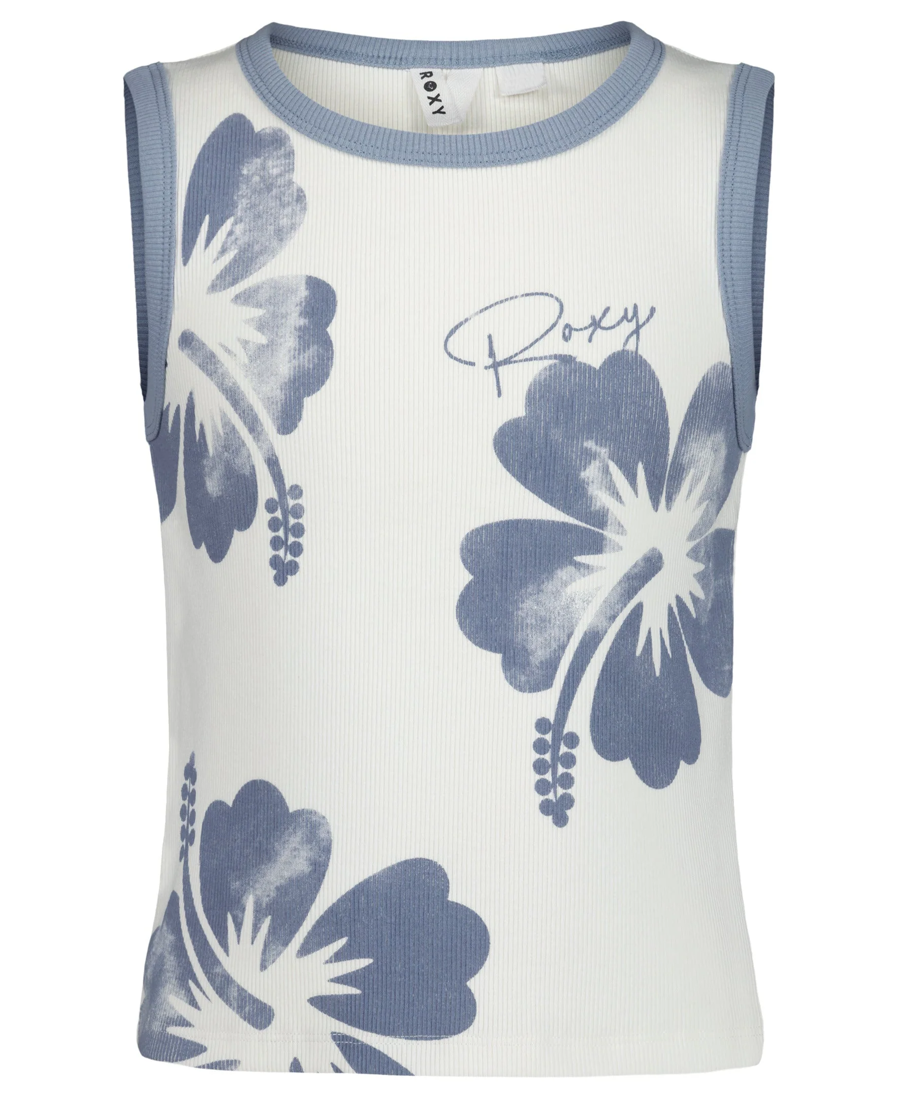 Girls' Hibiscus Stamp Tank