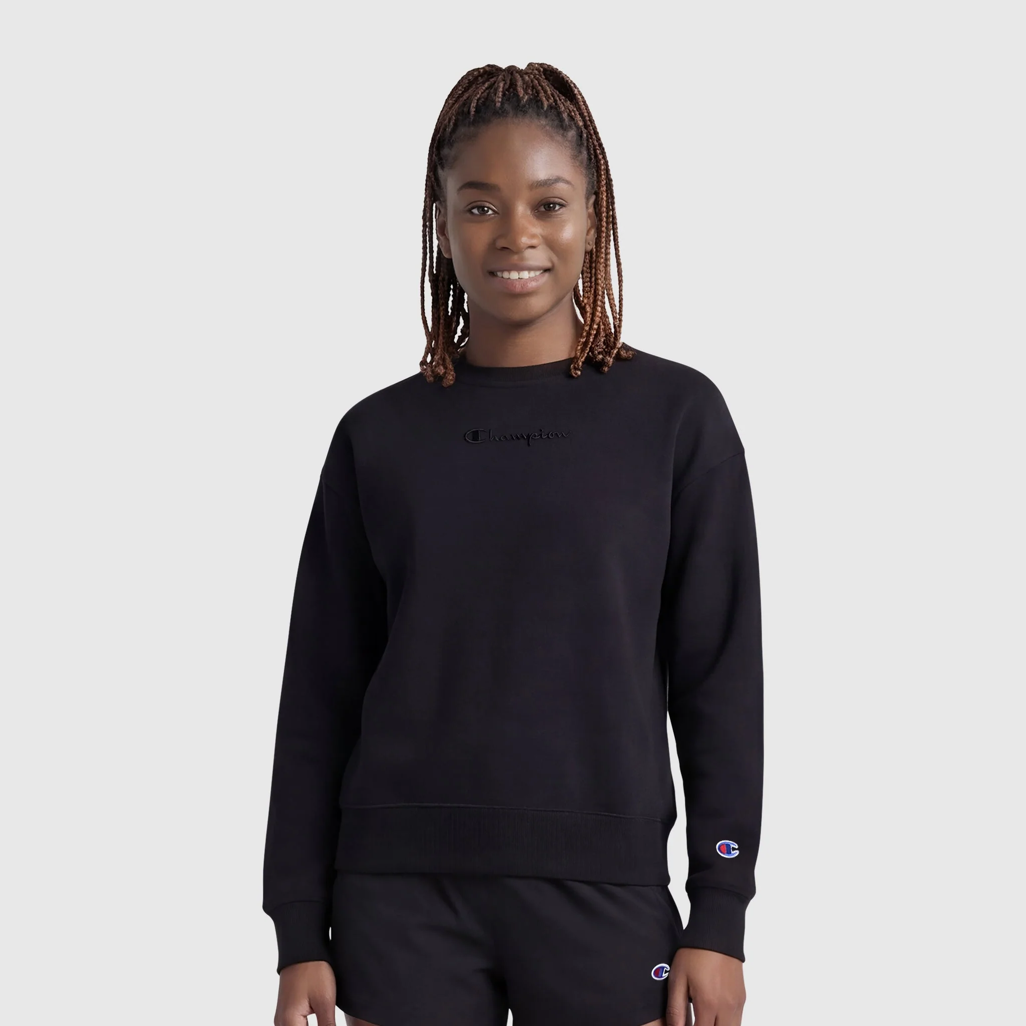 Powerblend Crewneck Sweatshirt, Embroidered Script Logo