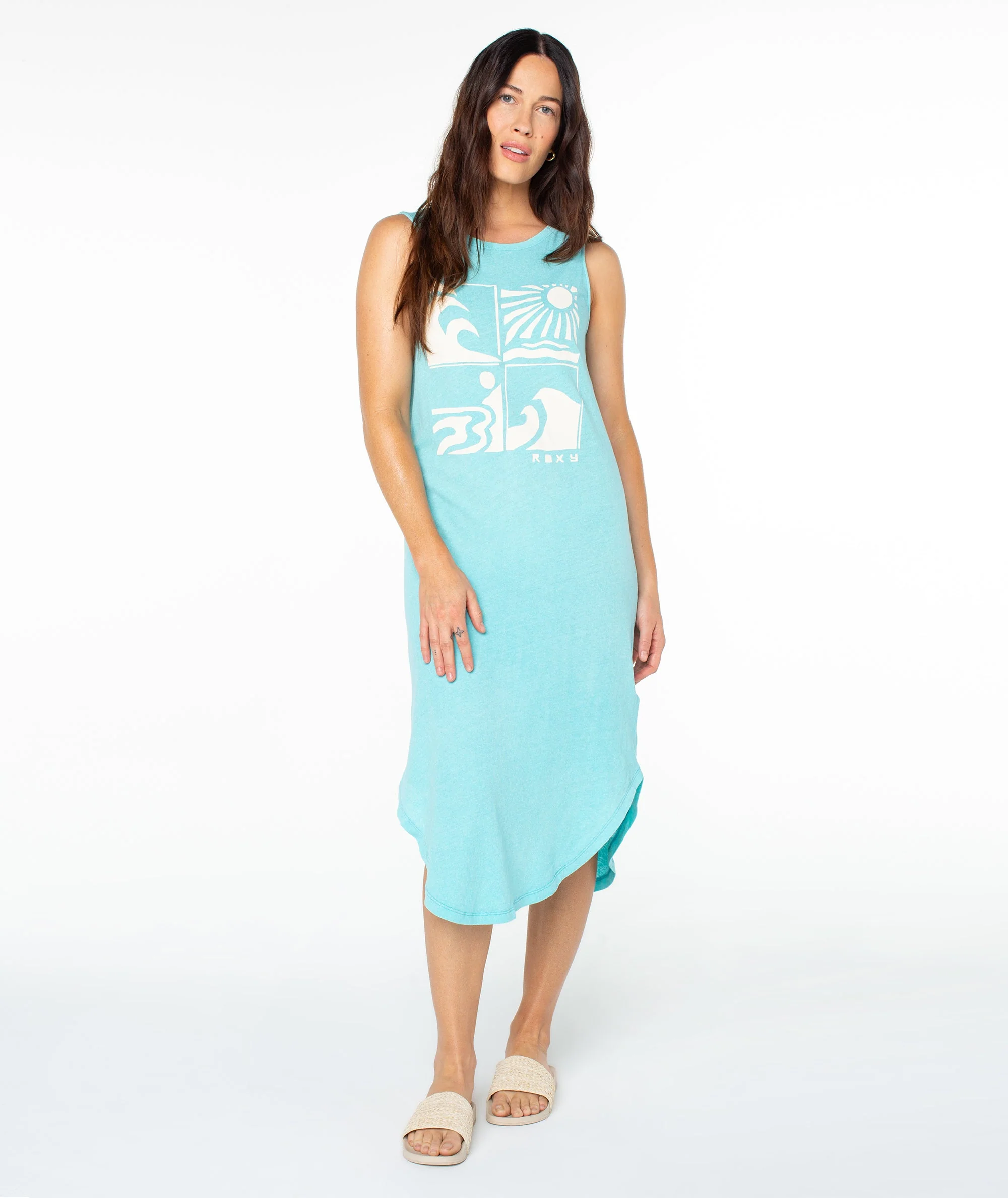 Wave Cuts Wildflower Midi Dress