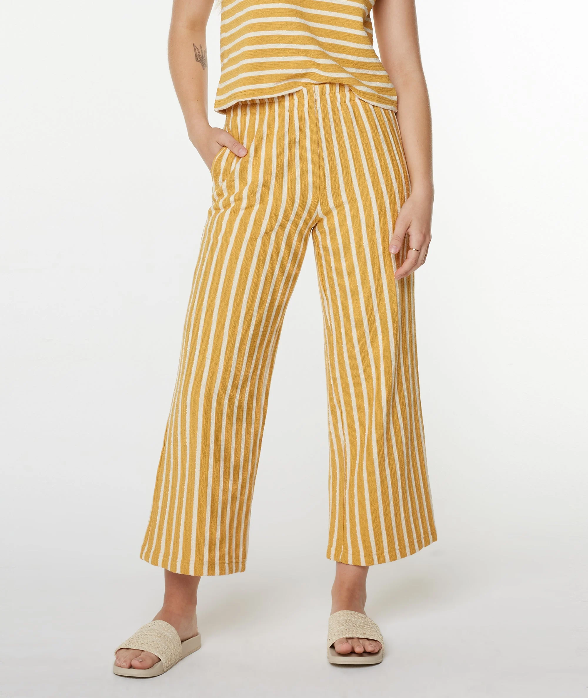 Java Stripe Cropped Pant