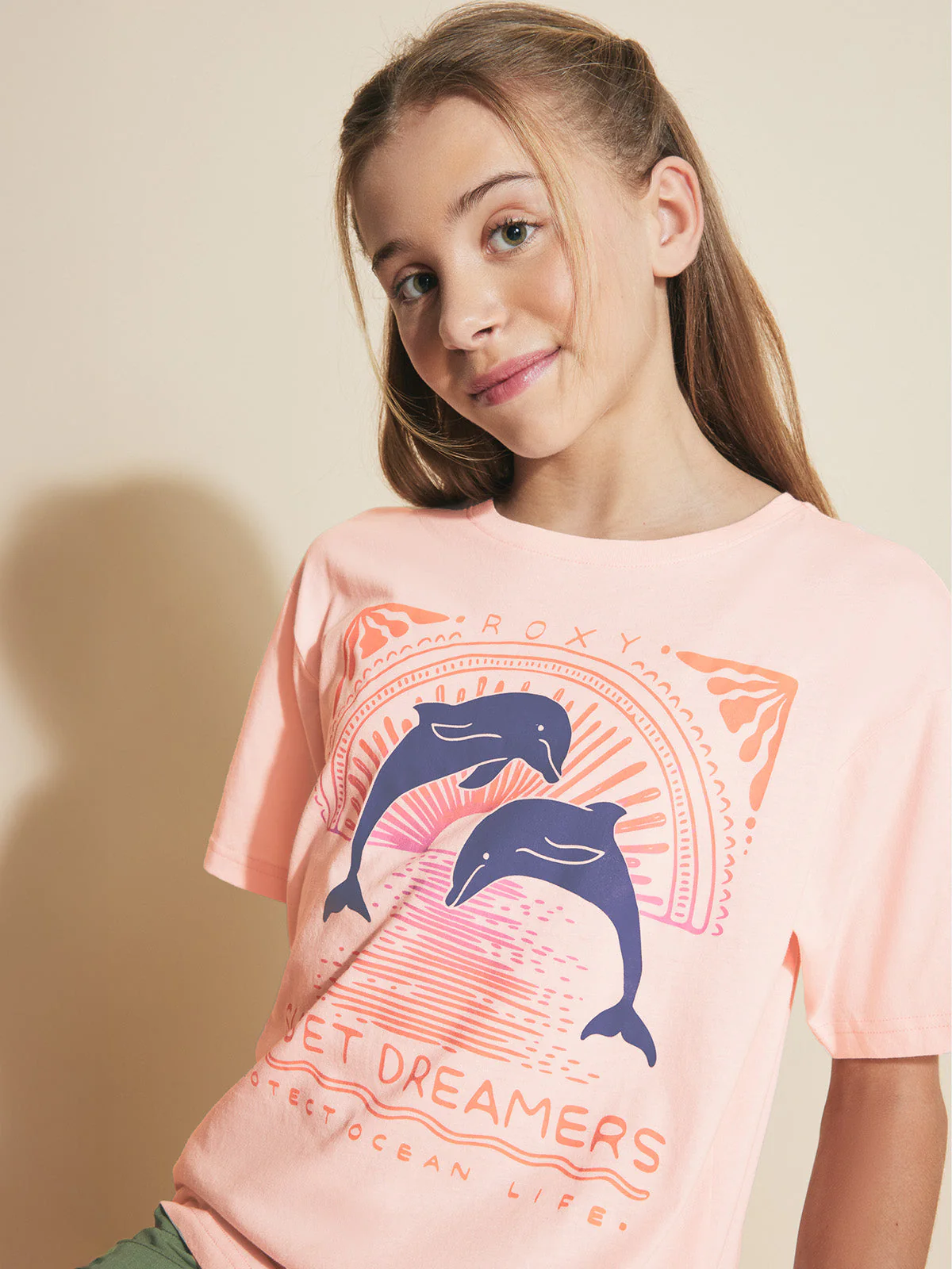 Girls' Ocean Life Oversized Tee