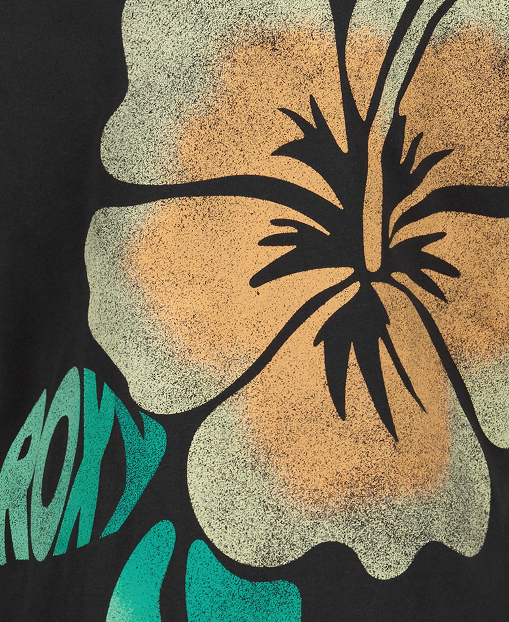 Girls' Hibiscus Oversized Tee