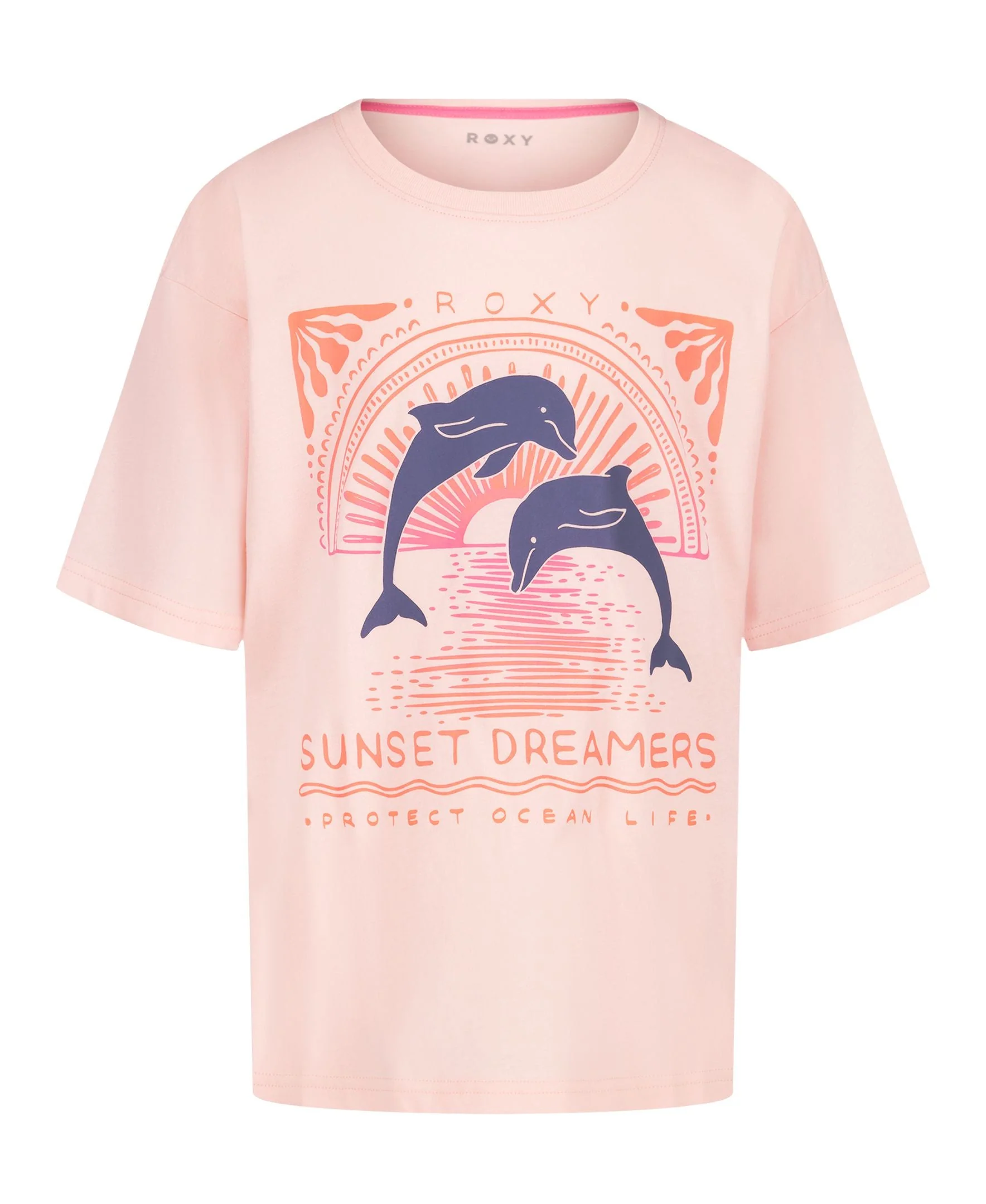 Little Girls' Ocean Life Oversized Tee