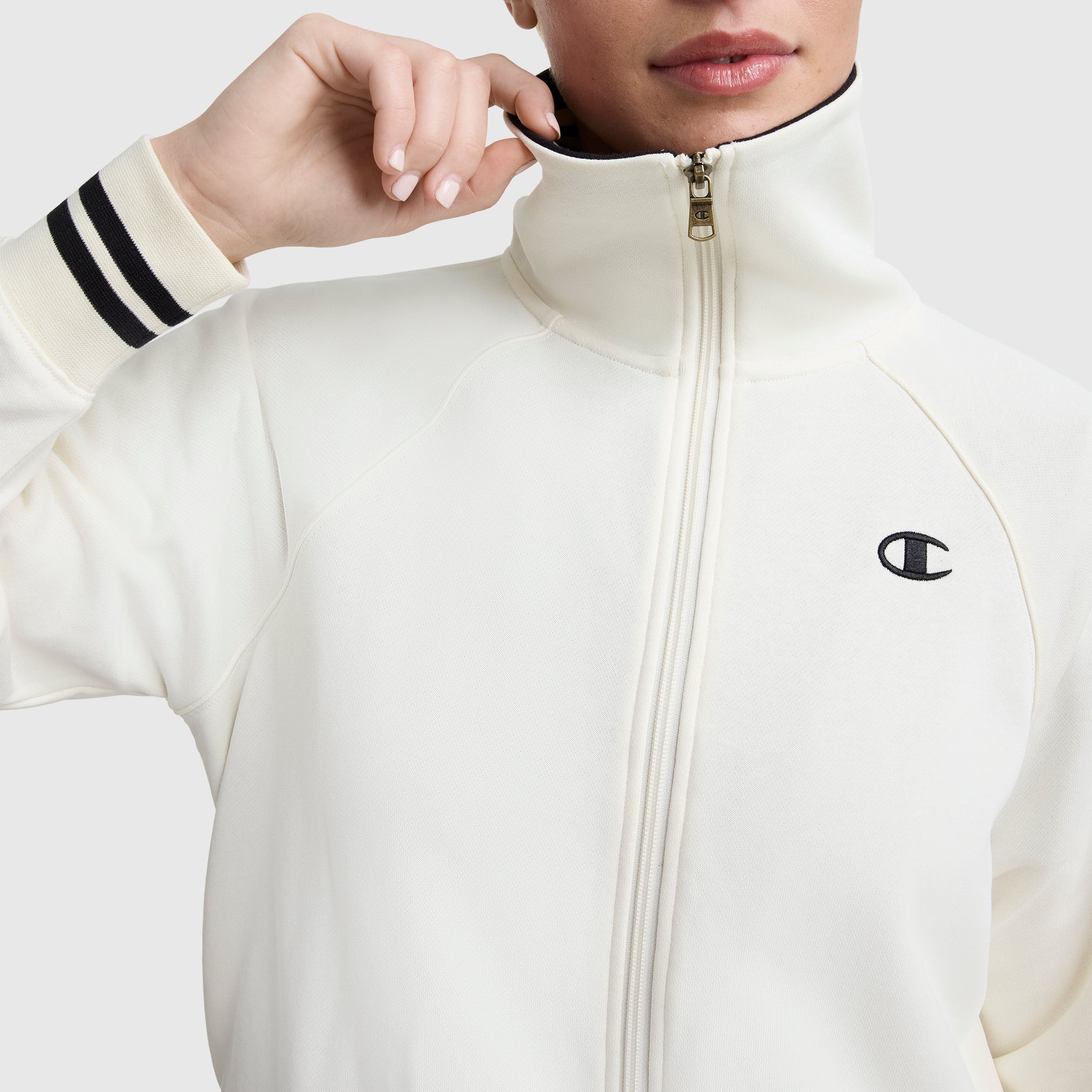 7857-pitcher-full-zip-mockneck-top-c-logo-5.jpg Pitcher Full-Zip Mockneck Top, C Logo