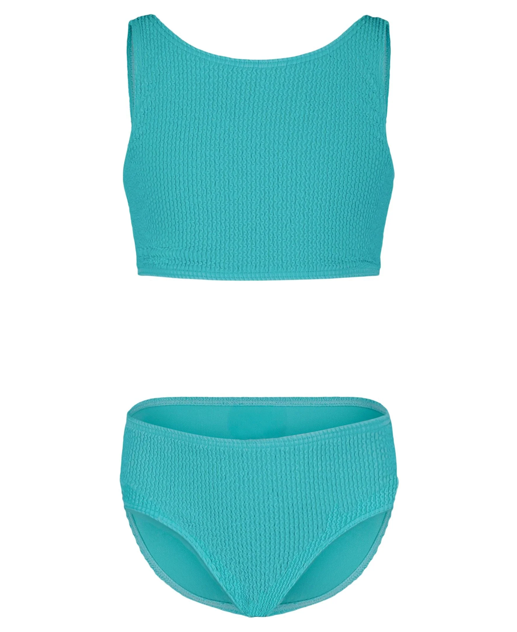 Girls' Crinkle Texture Bikini Set