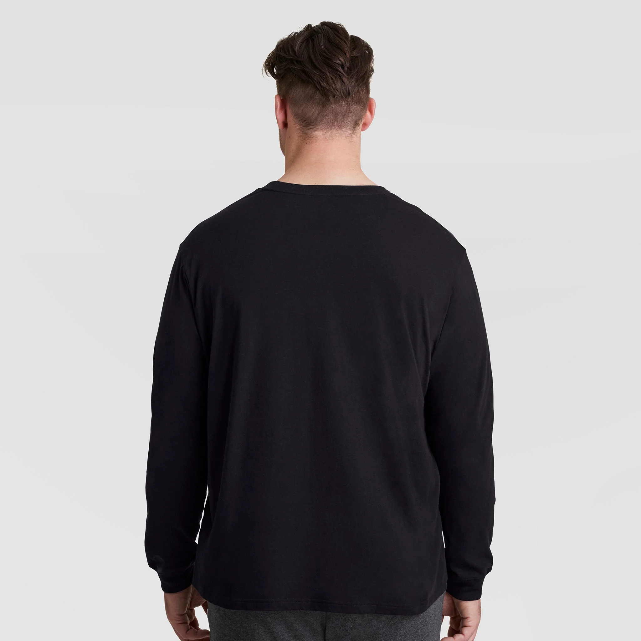 Classic Long Sleeve T-Shirt, Embroidered C Logo - Big & Tall