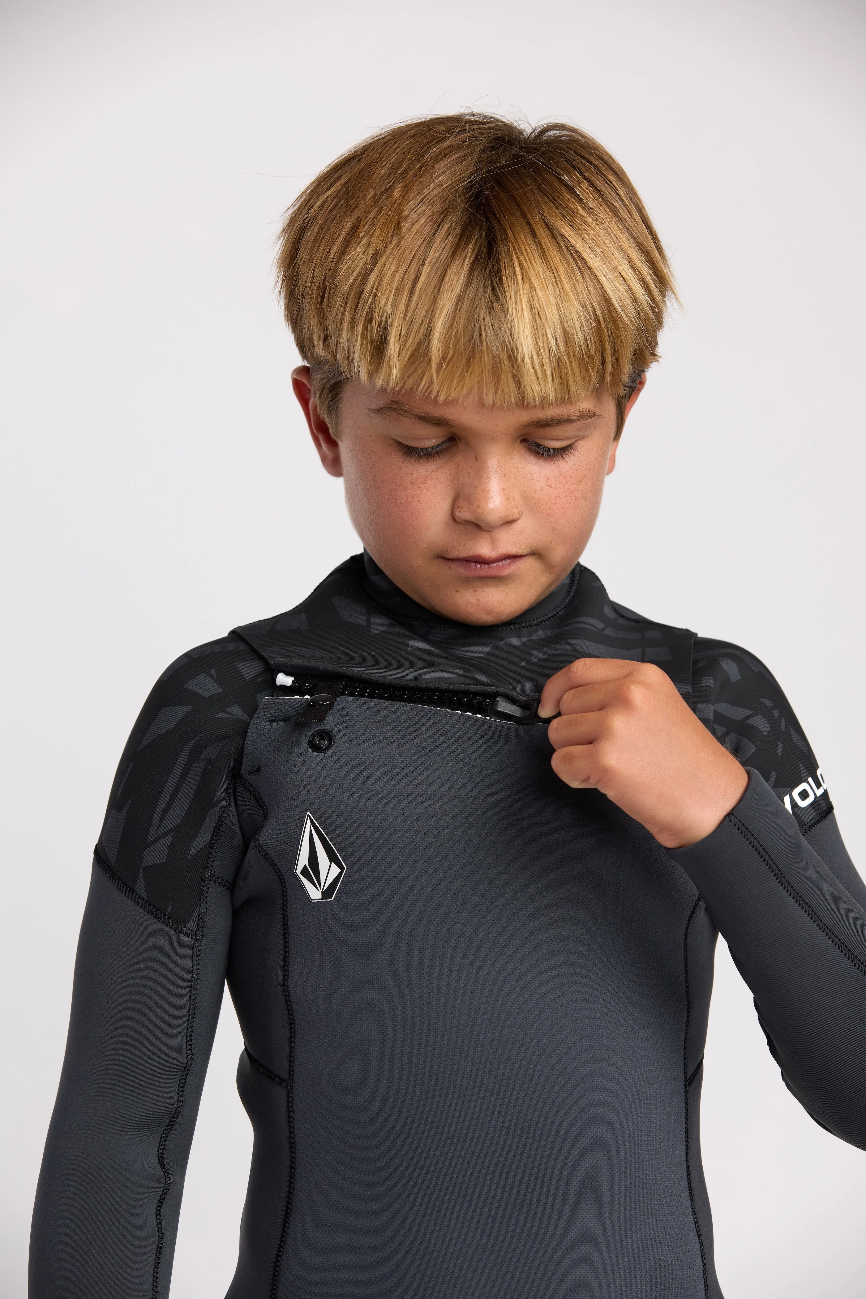 Kids' Big 3/2MM Modulator Chest Zip Full Wetsuit