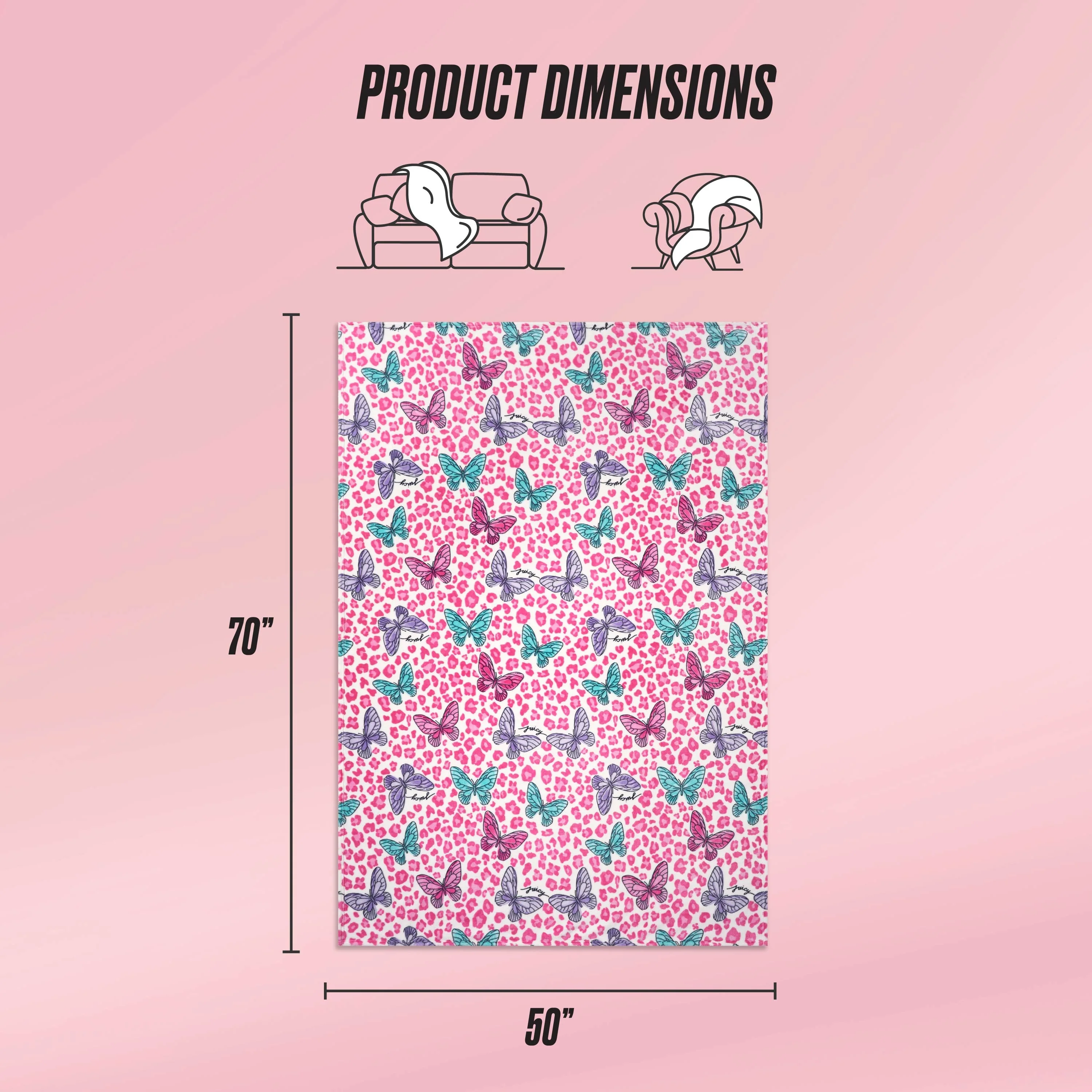 Kids Plush Throw Blanket