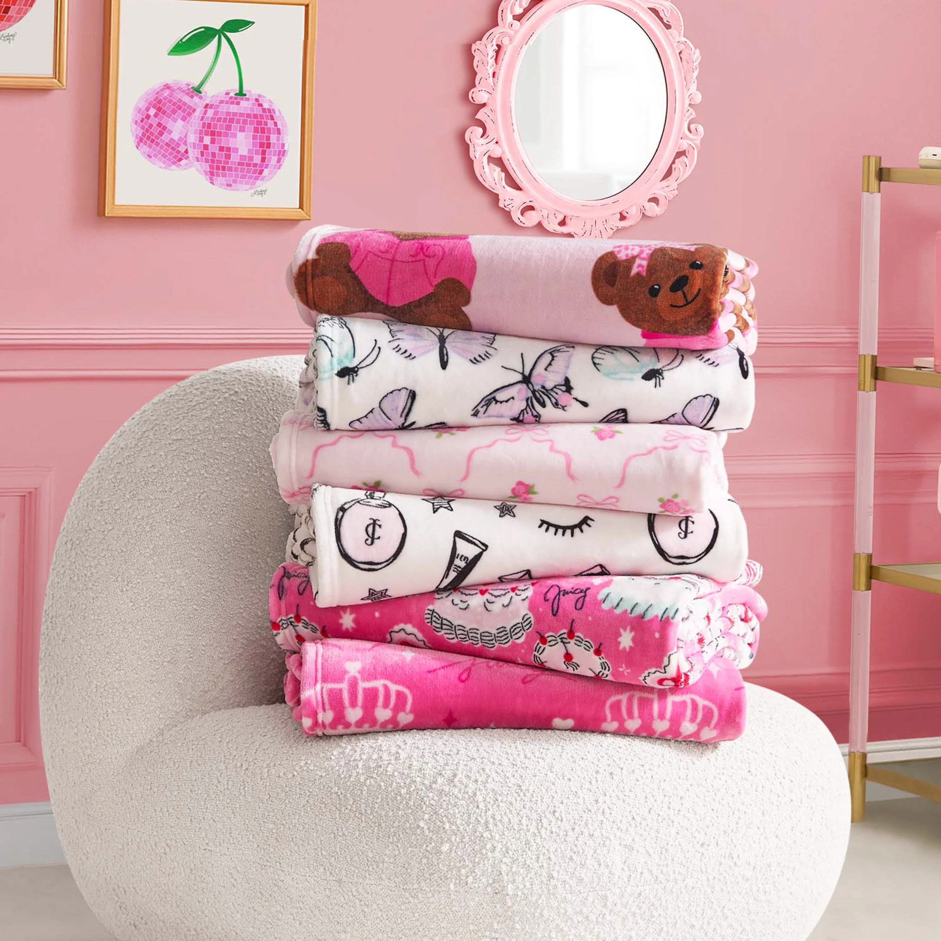 Kids Plush Throw Blanket