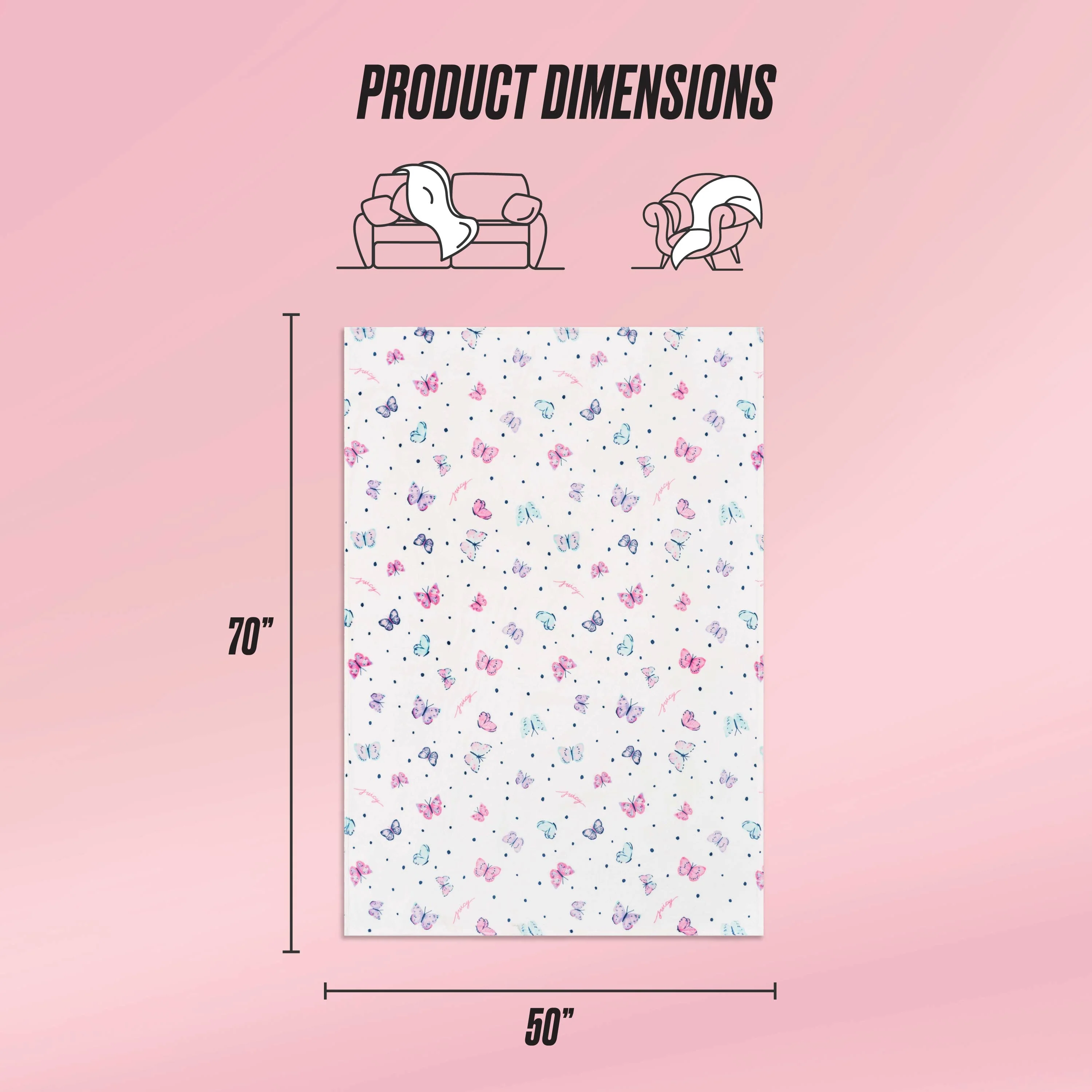 Kids Plush Throw Blanket