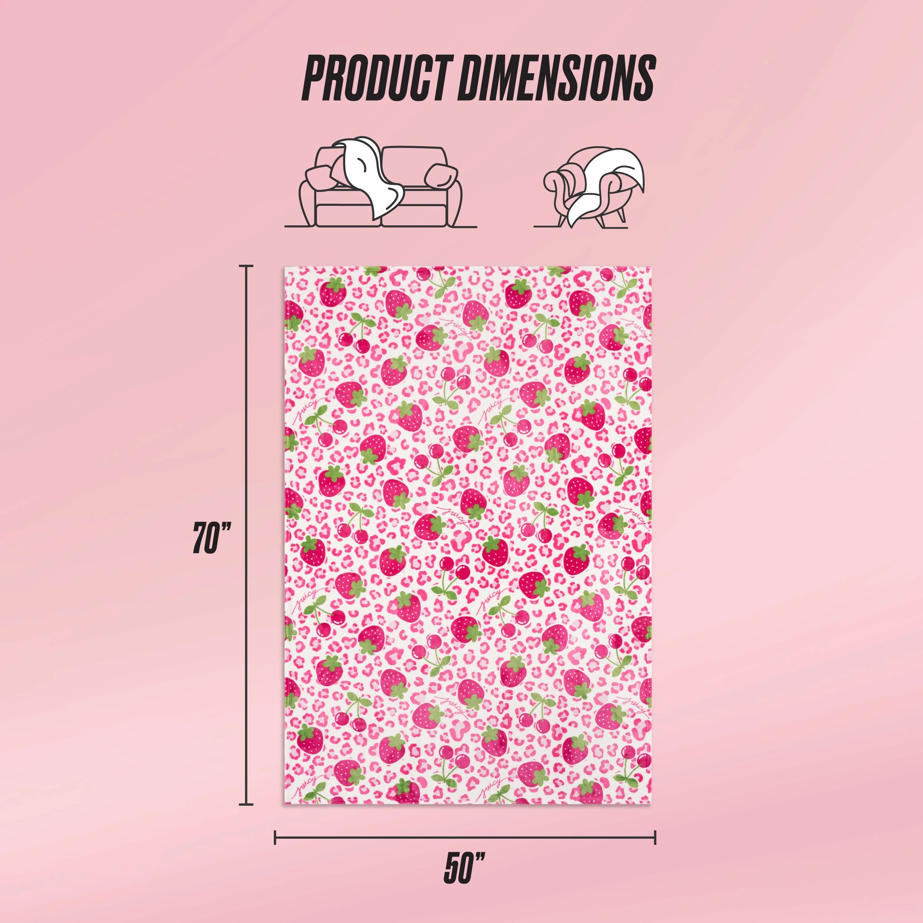 Kids Plush Throw Blanket