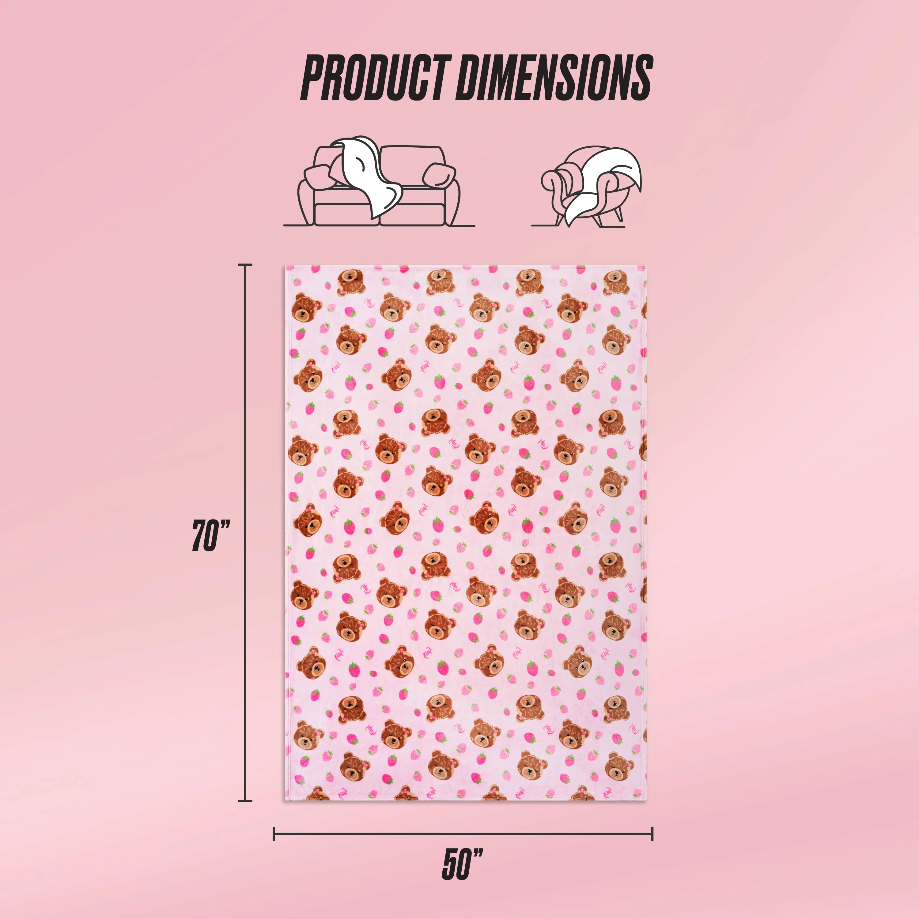 Kids Plush Throw Blanket