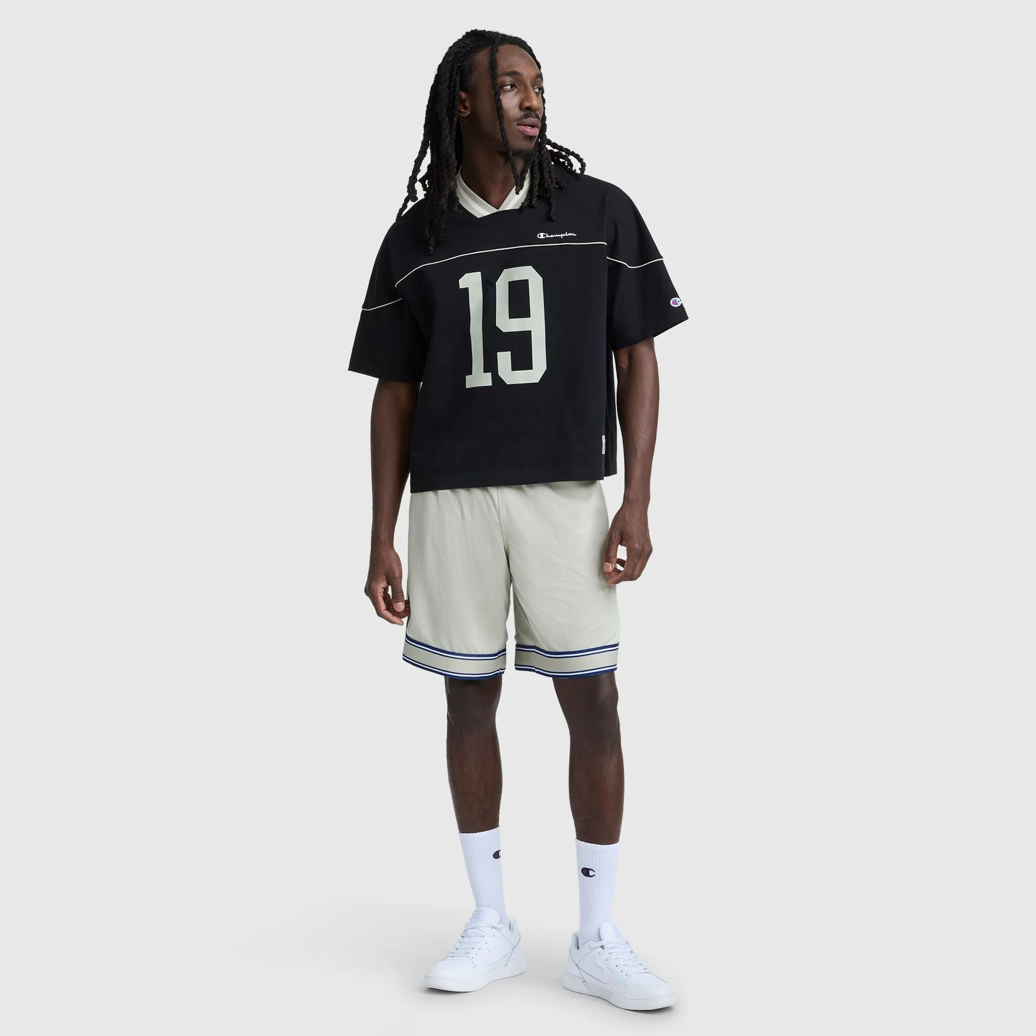 10" Gridiron Reversible Short, Script Logo