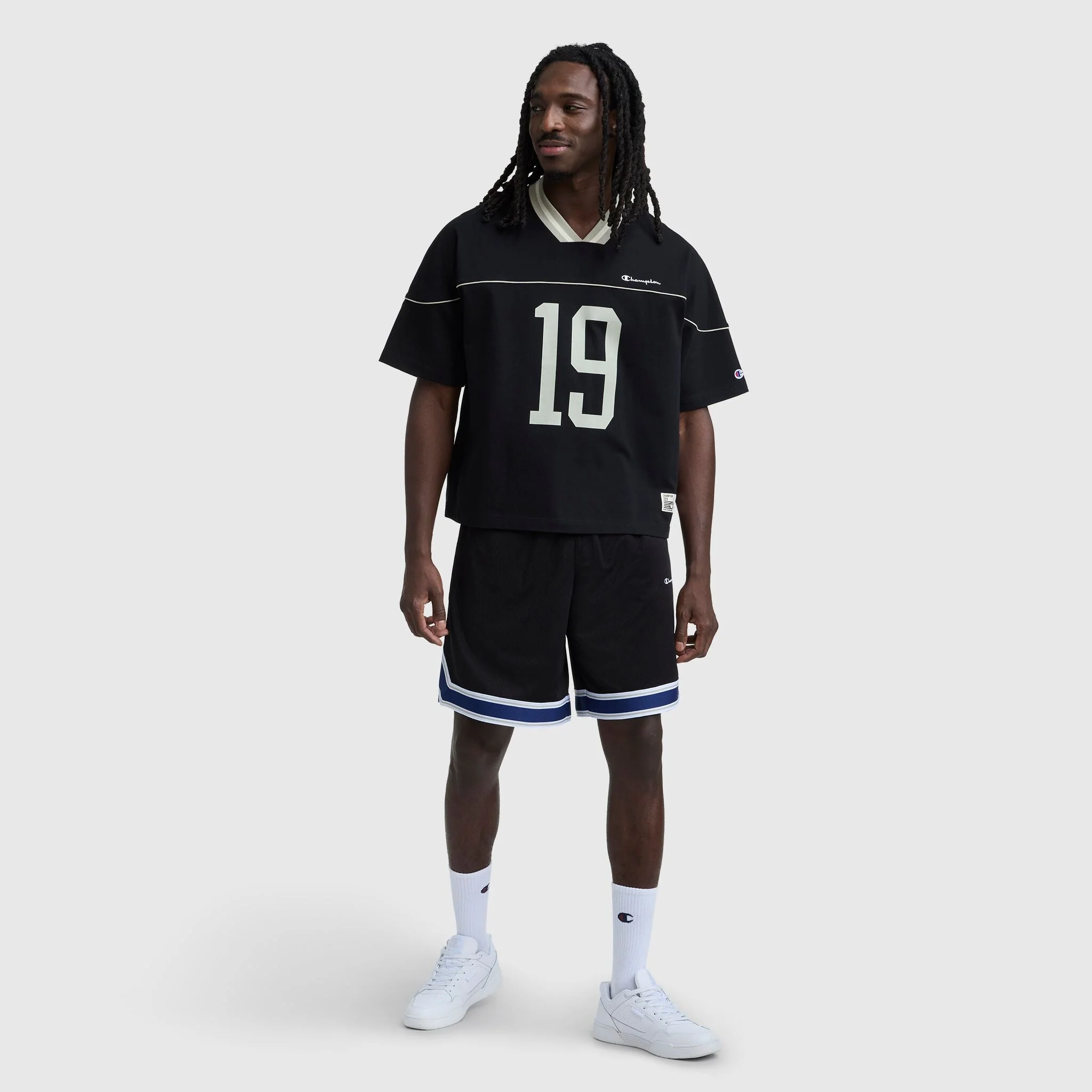 10" Gridiron Reversible Short, Script Logo